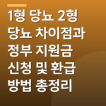 1형 당뇨 2형 당뇨 차이점과 정부 지원금 신청 및 환급 방법 총정리